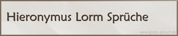 Lorm Sprüche