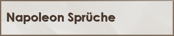 Napoleon Sprüche