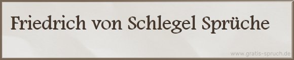 Schlegel Sprüche