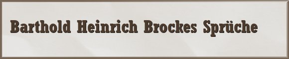 Brockes Sprüche