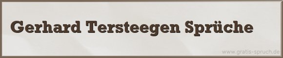 Tersteegen Sprüche