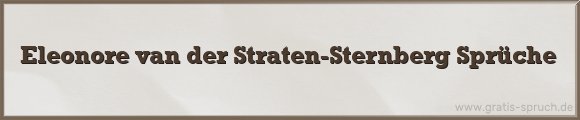 Straten-Sternberg Sprüche