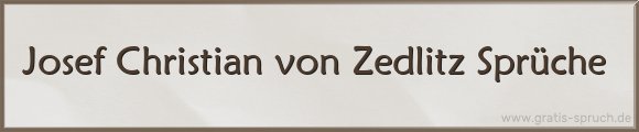 Zedlitz Sprüche