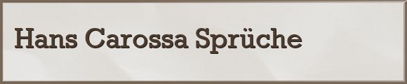 Carossa Sprüche