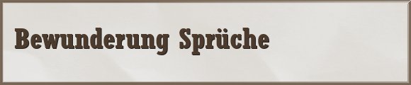 Bewunderung Sprüche