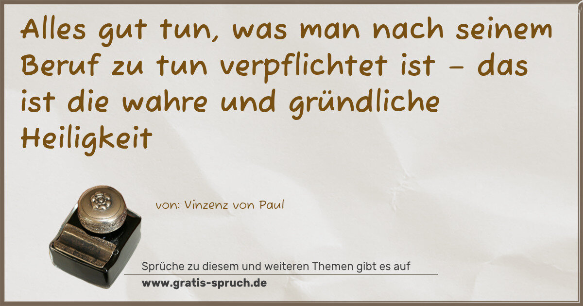 Spruchbild: Heiligkeit