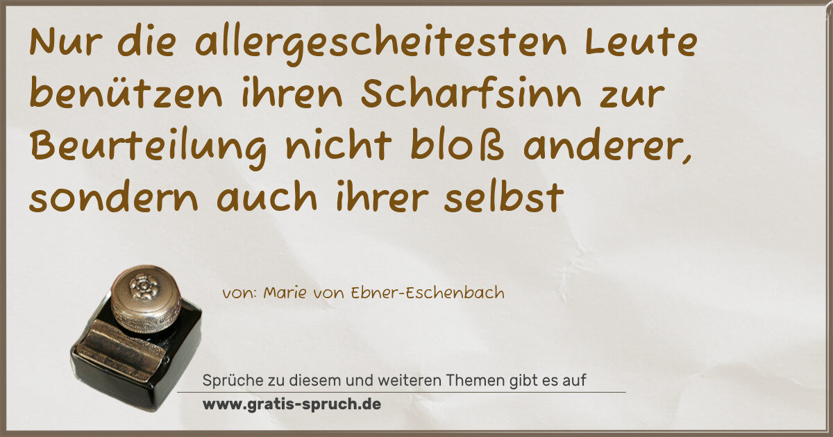 Spruchbild: Beurteilung