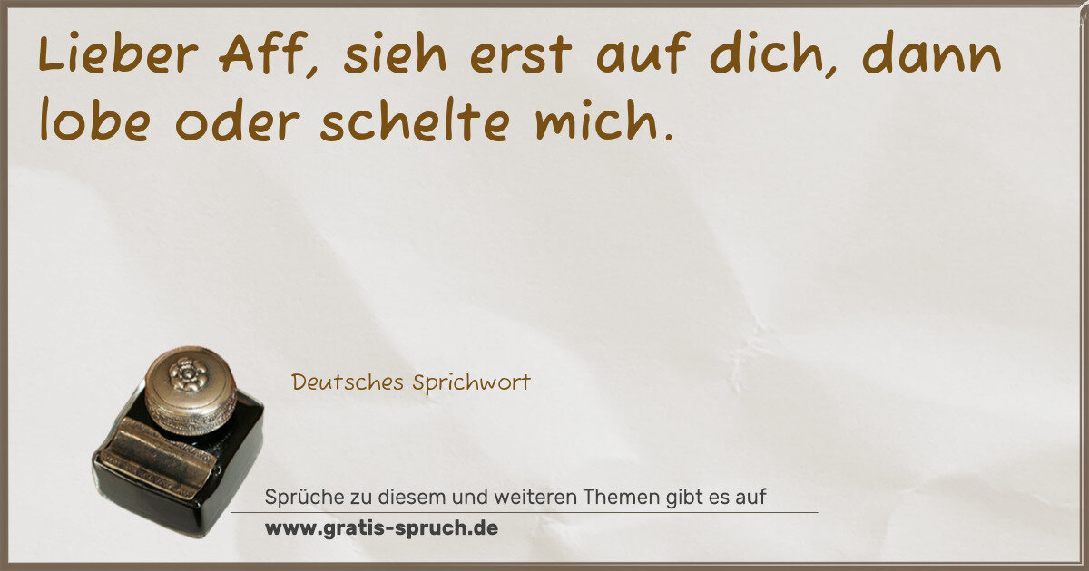 Spruchbild: Reflexion