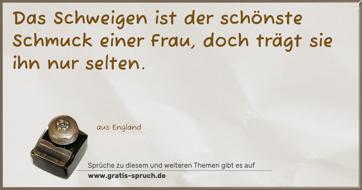 Spruchbild: Schmuck