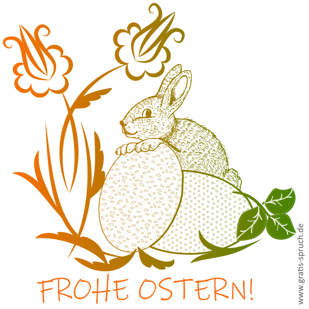 Frühlingsblumen, Ostereier, Hase. Ostergrüße