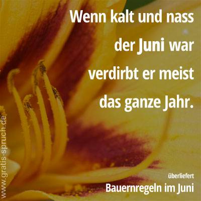 Bauernregeln Juni Sprüche Zitate Und Weisheiten