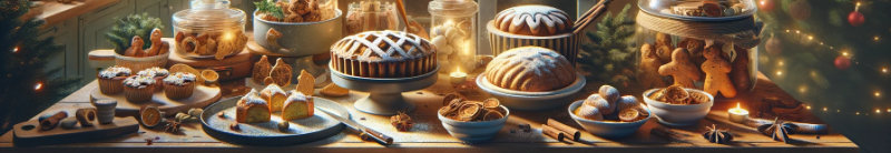 Visualisierung des Spruchs 'Möge die Weihnachtszeit in Ihrer Küche von Kreativität, Freude und leckeren Aromen geprägt sein. Frohe Weihnachten und fröhliches Kochen!'